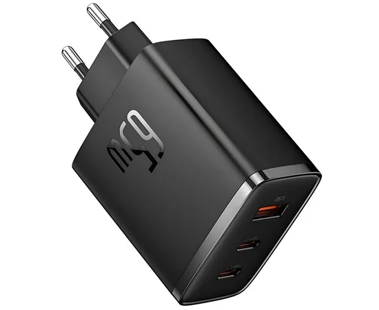 СЗУ Baseus Cube Pro Fast Charger PD65W (1USB-A/2C) (P10111404) Cluster Black