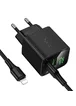 СЗУ Hoco CS83A Excellent with digital display PD20W+QC3.0 (1USB-A/1C) + кабель Type-C to Lightning Black
