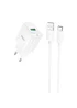 СЗУ Hoco C140A Smart QC3.0 (1USB/3A) + Type-C White