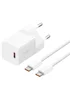 СЗУ Baseus GaN5 Fast Charger (mini) 30W (1USB-C) + кабель Type-C to Type-C (P10110902) Moon White