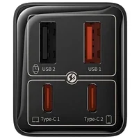 СЗУ Baseus GaN6 Pro Fast Charger 100W (2USB-A/2C) (P101627) Cluster Black