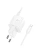 СЗУ Hoco N66 Ingenious PD35W (1USB-C) + кабель Type-C to Lightning White