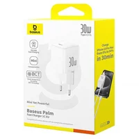 СЗУ Baseus Palm Fast Charger 30W (1USB-C) (P10111605113-00) Moon White