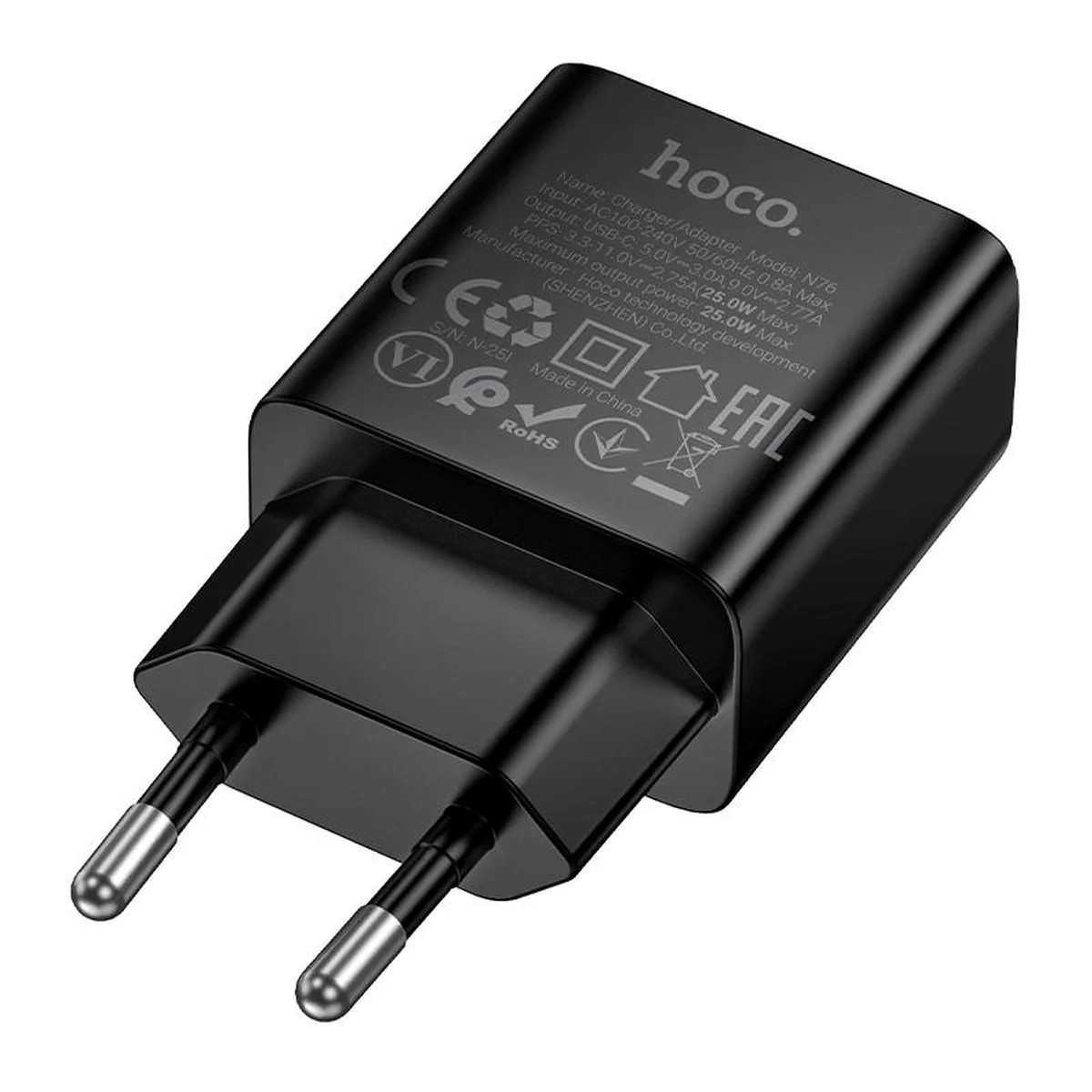 СЗУ Hoco N76 Star PD25W (1USB-C) Black