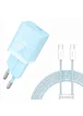 СЗУ Baseus GaN5 Fast Charger (mini) 30W (1USB-C) + кабель Type-C to Type-C (P10110902) Galaxy Blue