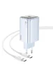 СЗУ Hoco N48 Glorious PD65W (1USB-C) + кабель Type-C to Type-C Blue
