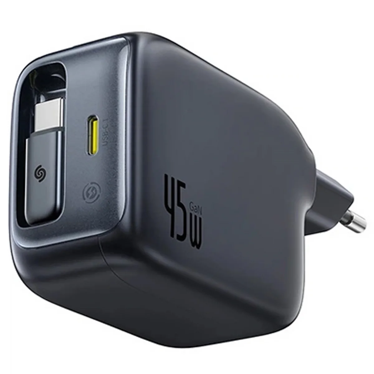 СЗУ Baseus EnerCore CJ11 PD45W with retractable cable (2USB-C) (E0120G) Cosmic Black