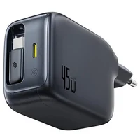СЗУ Baseus EnerCore CJ11 PD45W with retractable cable (2USB-C) (E0120G) Cosmic Black