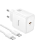 СЗУ Hoco N83 Profit PD40W (1USB-C) + кабель Type-C to Type-C White