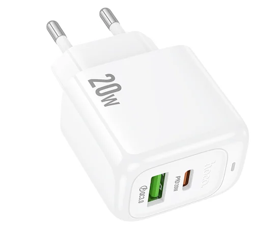 СЗУ Hoco CS54A Surplus PD20W+QC3.0 (1USB-A/1C) White
