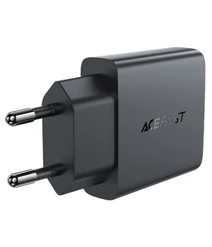 СЗУ Acefast A69 PD30W GaN (USB-C+USB-A) Black