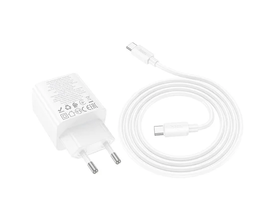 СЗУ Hoco N55 Fundador PD20W four-port (2USB-A/2C) + Type-C to Type-C White