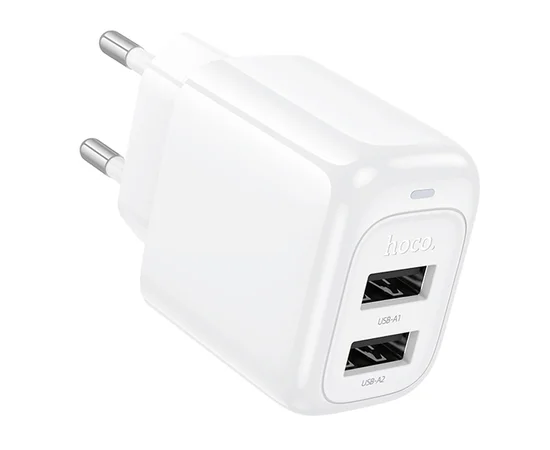 СЗУ Hoco CS51A Surplus (2USB-A) White