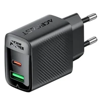 СЗУ Acefast A98 PD30W+QC3.0 GaN (1USB-A/1C) Black