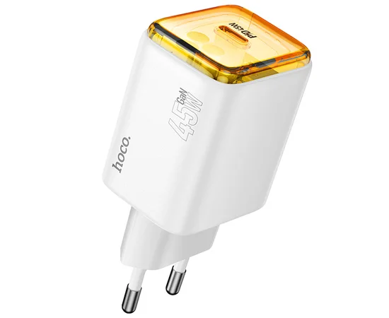 СЗУ Hoco N54 Monsoon PD45W (1USB-C) White