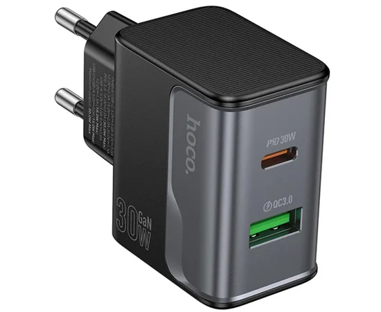 СЗУ Hoco CS73A Star Speed PD30W+QC3.0 (1USB-A/1C) Midnight Black