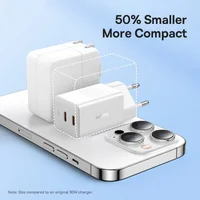 СЗУ Baseus GaN5 Pro OS + Type-C to Type-C 40W (CCGP18010) White