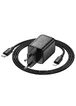 СЗУ Hoco N53 Monsoon PD30W+QC3.0 (1USB-A/1C) + кабель Type-C to Lightning Black