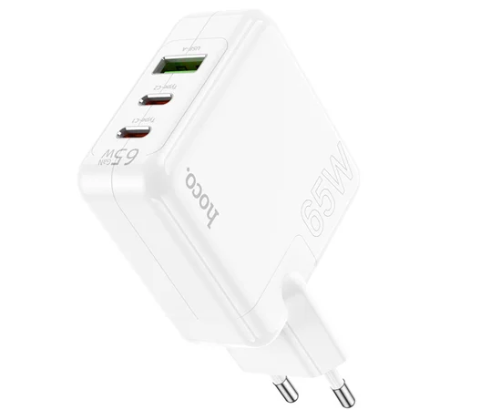 СЗУ Hoco C115A Header PD65W (2C1A) White