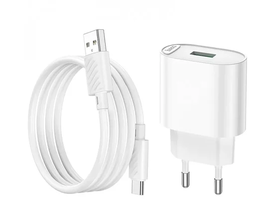 СЗУ HOCO C109A Fighter QC3.0 + Type-C White