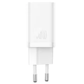 СЗУ Baseus GaN5 Pro OS + Type-C to Type-C 40W (CCGP18010) White