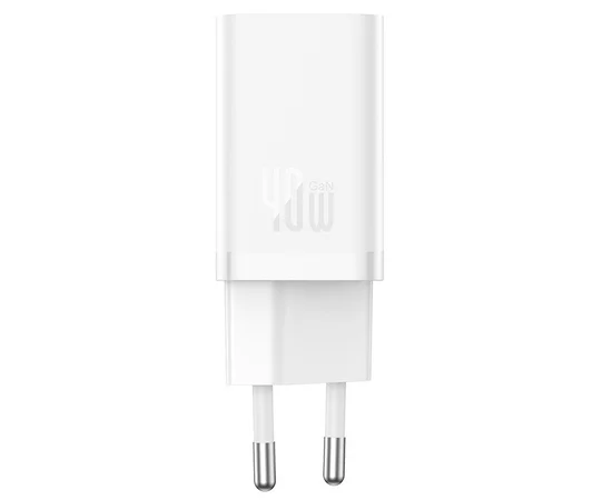 СЗУ Baseus GaN5 Pro OS + Type-C to Type-C 40W (CCGP18010) White