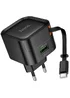 СЗУ Hoco C154A Changer With Retractable Cable Type-C PD20W+QC3.0 (1USB-C) Black