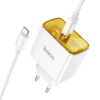 СЗУ Hoco CS41A Smart PD35W (1C) + Type-C to Type-C White