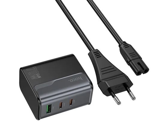 СЗУ Hoco CS76A Star Speed PD70W (1USB-A/2C) Midnight Black