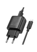 СЗУ Hoco C140A Smart QC3.0 18W (1USB-A) + кабель USB to MicroUSB Black
