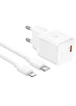 СЗУ Hoco N66 Ingenious PD35W (1USB-C) + кабель Type-C to Lightning White