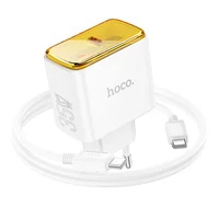 СЗУ Hoco CS41A Smart PD35W (1C) + Type-C to Type-C White