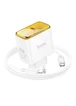 СЗУ Hoco CS41A Smart PD35W (1C) + Type-C to Type-C White