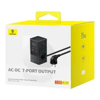 СЗУ Baseus PowerCombo Tower Digital PowerStrip 3AC+2U+2C 35W (1.5m) (E00023606113-00) Cluster Black
