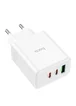 СЗУ Hoco C126A PD40W+QC3.0 (1USB/2Type-C) + Type-C to Lightning White
