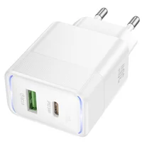 СЗУ Hoco CS112A Lounge PD30W+QC3.0 (1USB-A/1C) White