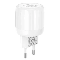 СЗУ Borofone BA93A Lustrous PD20W+QC3.0 (1USB-A/1C) White