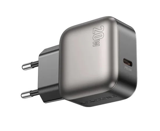 СЗУ Borofone BAS53A Absolute PD20W (1USB-C) + Type-C to Type-C Black