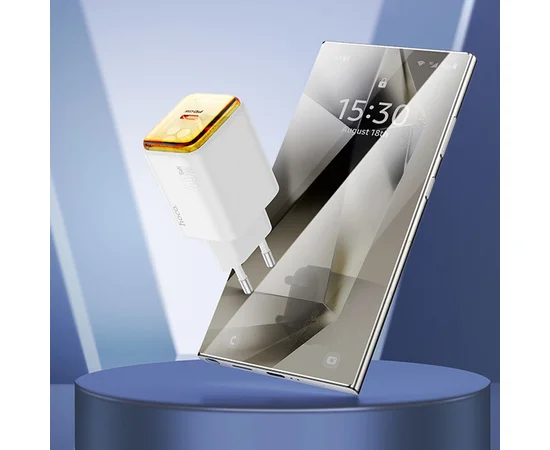 СЗУ Hoco N54 Monsoon PD45W (1USB-C) White