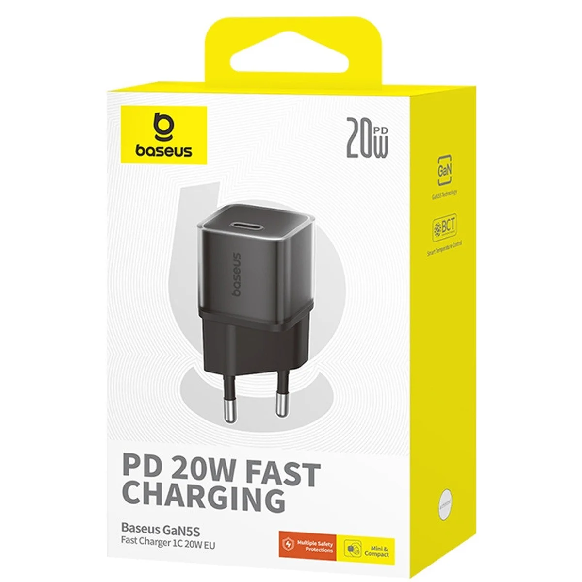 СЗУ Baseus GaN5S OS 1C 20W (P10162503) Cluster Black