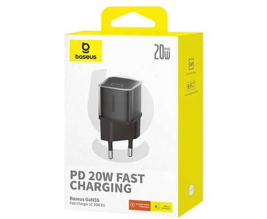 СЗУ Baseus GaN5S OS 1C 20W (P10162503) Cluster Black