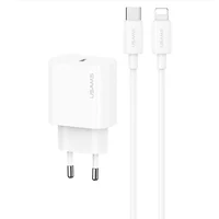 СЗУ Usams US-OYXLTZ02 CC226 PD20W + SJ712 30W Type-C to Lightning Yi Series White