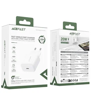 СЗУ Acefast A130 PD20W (1USB-C) White