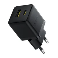 СЗУ Baseus Palm Fast Charger 30W (1USB-A/1C) + кабель Type-C to Type-C (P1011160A) Cluster Black