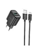 СЗУ Hoco C140A Smart QC3.0 18W (1USB-A) + кабель USB to MicroUSB Black