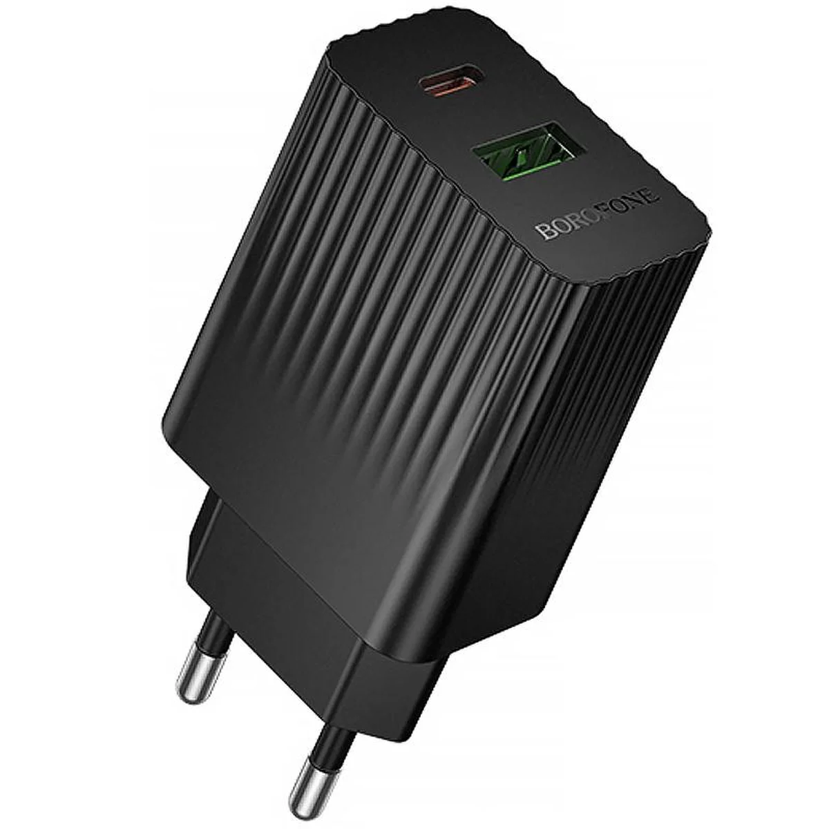 СЗУ Borofone BAS76A Source PD30W+QC3.0  (1USB-A/1C) Black