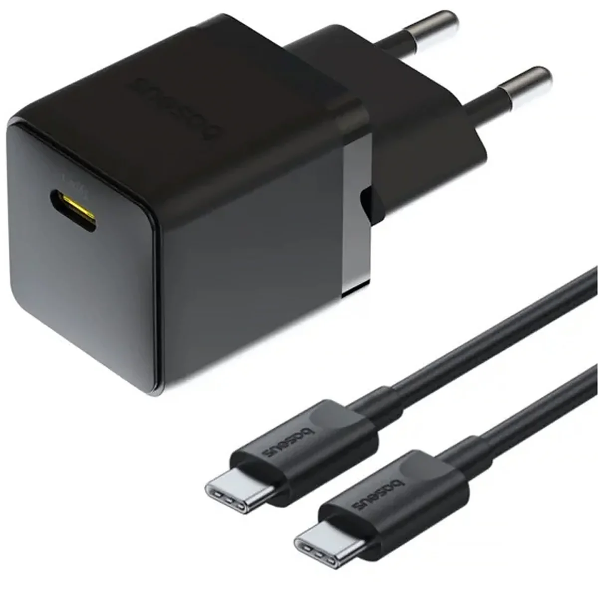 СЗУ Baseus Palm Fast Charger 20W (1USB-C) + кабель Type-C to Type-C (P10111602) Cluster Black
