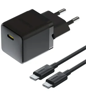 СЗУ Baseus Palm Fast Charger 20W (1USB-C) + кабель Type-C to Type-C (P10111602) Cluster Black