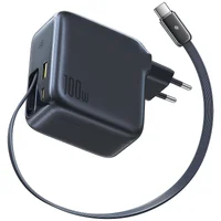 СЗУ Baseus EnerCore CJ11 PD100W+QC3.0 with retractable cable (1USB-A/2C) (E0120M) Cluster Black