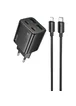 СЗУ Hoco N55 Fundador PD20W four-port (2USB-A/2C) + Type-C to Lightning Black